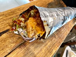 Tortilla z polędwiczkami 