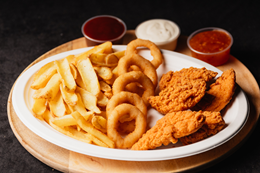 Talerz z polędwiczkami 